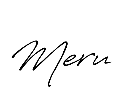 It looks lik you need a new signature style for name Meru. Design unique handwritten (Antro_Vectra_Bolder) signature with our free signature maker in just a few clicks. Meru signature style 7 images and pictures png