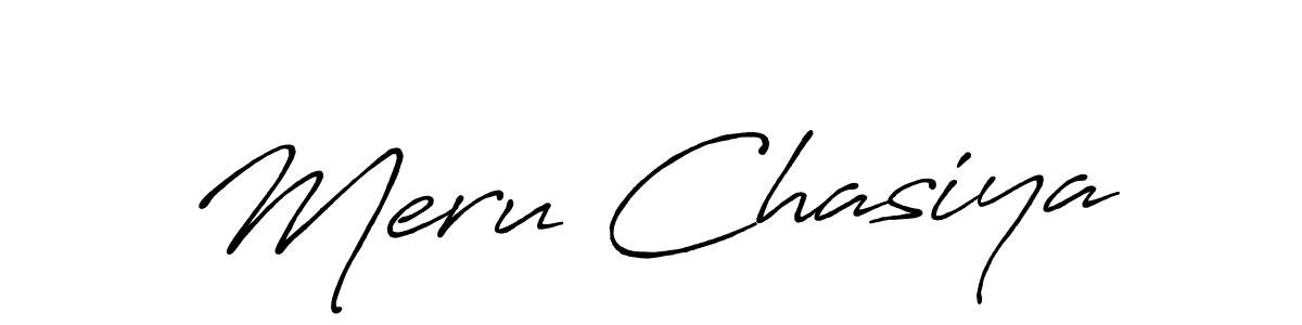 It looks lik you need a new signature style for name Meru Chasiya. Design unique handwritten (Antro_Vectra_Bolder) signature with our free signature maker in just a few clicks. Meru Chasiya signature style 7 images and pictures png