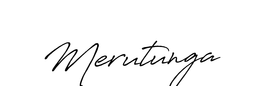 How to make Merutunga signature? Antro_Vectra_Bolder is a professional autograph style. Create handwritten signature for Merutunga name. Merutunga signature style 7 images and pictures png