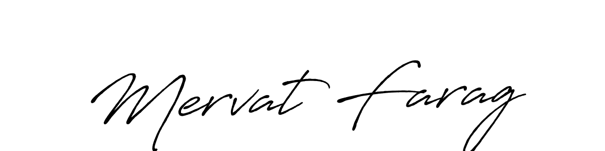 How to make Mervat Farag signature? Antro_Vectra_Bolder is a professional autograph style. Create handwritten signature for Mervat Farag name. Mervat Farag signature style 7 images and pictures png