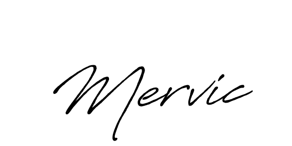 How to make Mervic signature? Antro_Vectra_Bolder is a professional autograph style. Create handwritten signature for Mervic name. Mervic signature style 7 images and pictures png