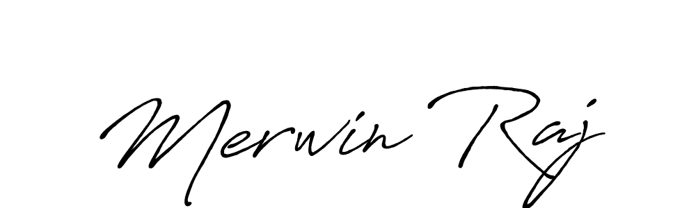 How to make Merwin Raj signature? Antro_Vectra_Bolder is a professional autograph style. Create handwritten signature for Merwin Raj name. Merwin Raj signature style 7 images and pictures png