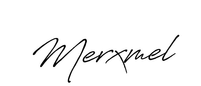 Create a beautiful signature design for name Merxmel. With this signature (Antro_Vectra_Bolder) fonts, you can make a handwritten signature for free. Merxmel signature style 7 images and pictures png