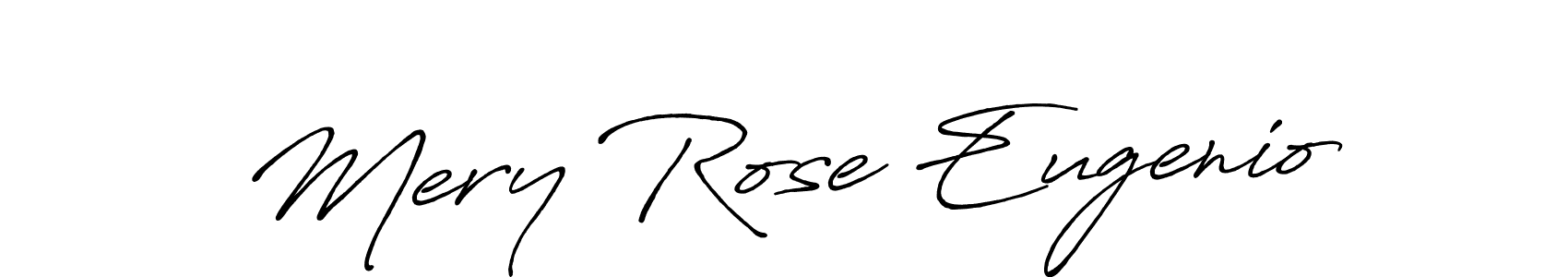 Mery Rose Eugenio stylish signature style. Best Handwritten Sign (Antro_Vectra_Bolder) for my name. Handwritten Signature Collection Ideas for my name Mery Rose Eugenio. Mery Rose Eugenio signature style 7 images and pictures png