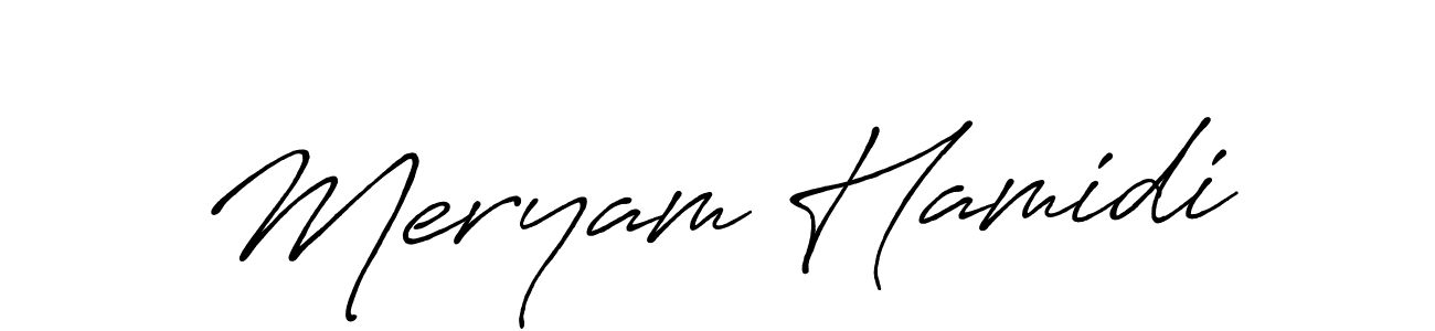 Make a beautiful signature design for name Meryam Hamidi. Use this online signature maker to create a handwritten signature for free. Meryam Hamidi signature style 7 images and pictures png