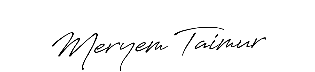 You can use this online signature creator to create a handwritten signature for the name Meryem Taimur. This is the best online autograph maker. Meryem Taimur signature style 7 images and pictures png