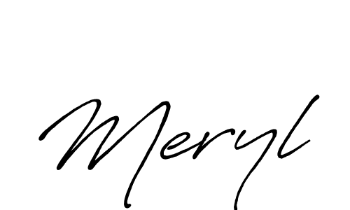 Once you've used our free online signature maker to create your best signature Antro_Vectra_Bolder style, it's time to enjoy all of the benefits that Meryl name signing documents. Meryl signature style 7 images and pictures png