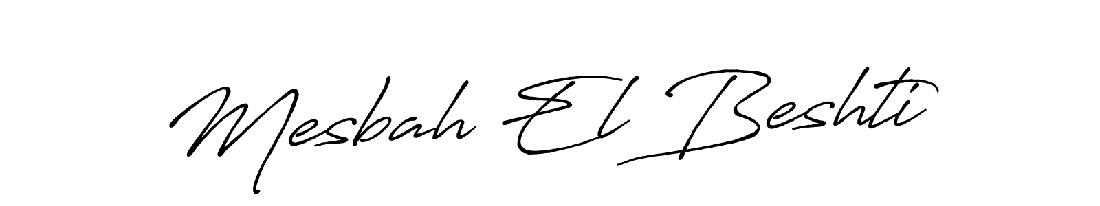 Use a signature maker to create a handwritten signature online. With this signature software, you can design (Antro_Vectra_Bolder) your own signature for name Mesbah El Beshti. Mesbah El Beshti signature style 7 images and pictures png