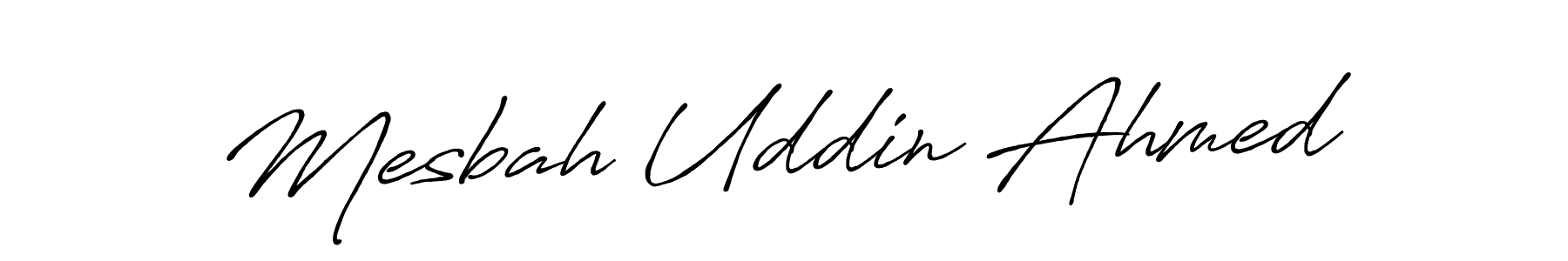 Also we have Mesbah Uddin Ahmed name is the best signature style. Create professional handwritten signature collection using Antro_Vectra_Bolder autograph style. Mesbah Uddin Ahmed signature style 7 images and pictures png