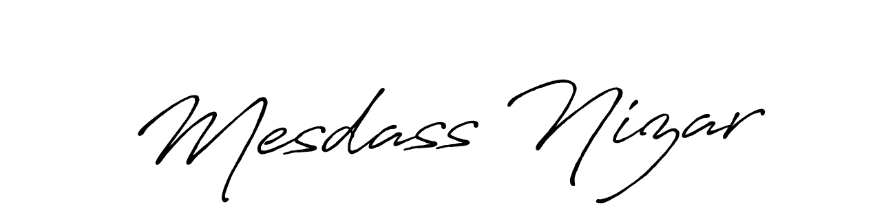 Design your own signature with our free online signature maker. With this signature software, you can create a handwritten (Antro_Vectra_Bolder) signature for name Mesdass Nizar. Mesdass Nizar signature style 7 images and pictures png