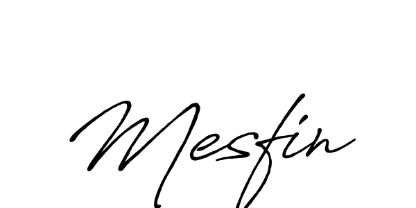 Design your own signature with our free online signature maker. With this signature software, you can create a handwritten (Antro_Vectra_Bolder) signature for name Mesfin. Mesfin signature style 7 images and pictures png