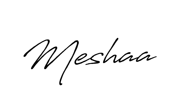 Create a beautiful signature design for name Meshaa. With this signature (Antro_Vectra_Bolder) fonts, you can make a handwritten signature for free. Meshaa signature style 7 images and pictures png