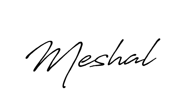 Design your own signature with our free online signature maker. With this signature software, you can create a handwritten (Antro_Vectra_Bolder) signature for name Meshal. Meshal signature style 7 images and pictures png