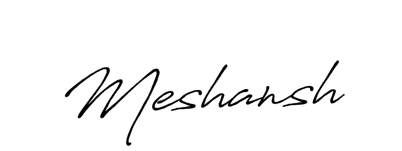 You should practise on your own different ways (Antro_Vectra_Bolder) to write your name (Meshansh) in signature. don't let someone else do it for you. Meshansh signature style 7 images and pictures png