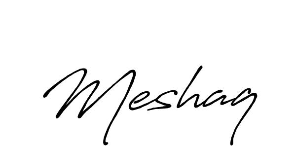 Make a beautiful signature design for name Meshaq. With this signature (Antro_Vectra_Bolder) style, you can create a handwritten signature for free. Meshaq signature style 7 images and pictures png