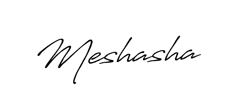 How to make Meshasha name signature. Use Antro_Vectra_Bolder style for creating short signs online. This is the latest handwritten sign. Meshasha signature style 7 images and pictures png