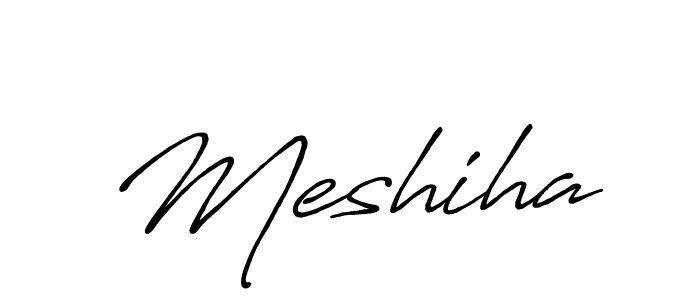 Make a beautiful signature design for name Meshiha. With this signature (Antro_Vectra_Bolder) style, you can create a handwritten signature for free. Meshiha signature style 7 images and pictures png