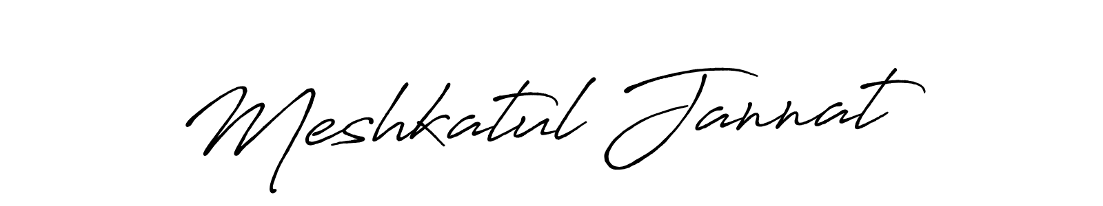 Use a signature maker to create a handwritten signature online. With this signature software, you can design (Antro_Vectra_Bolder) your own signature for name Meshkatul Jannat. Meshkatul Jannat signature style 7 images and pictures png