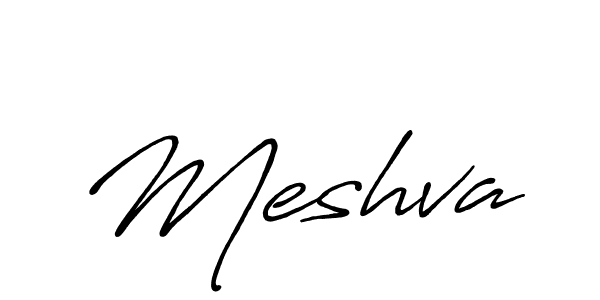 Meshva stylish signature style. Best Handwritten Sign (Antro_Vectra_Bolder) for my name. Handwritten Signature Collection Ideas for my name Meshva. Meshva signature style 7 images and pictures png