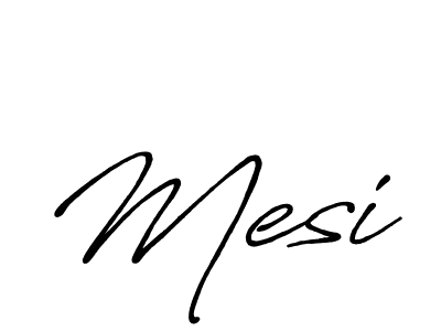 Make a beautiful signature design for name Mesi. With this signature (Antro_Vectra_Bolder) style, you can create a handwritten signature for free. Mesi signature style 7 images and pictures png
