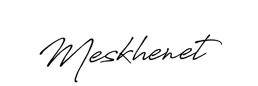 Meskhenet stylish signature style. Best Handwritten Sign (Antro_Vectra_Bolder) for my name. Handwritten Signature Collection Ideas for my name Meskhenet. Meskhenet signature style 7 images and pictures png