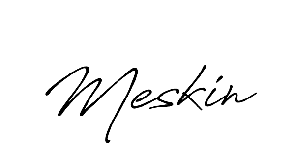 Similarly Antro_Vectra_Bolder is the best handwritten signature design. Signature creator online .You can use it as an online autograph creator for name Meskin. Meskin signature style 7 images and pictures png