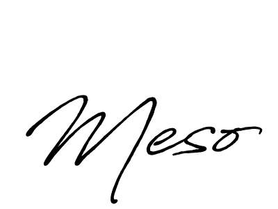 if you are searching for the best signature style for your name Meso. so please give up your signature search. here we have designed multiple signature styles  using Antro_Vectra_Bolder. Meso signature style 7 images and pictures png