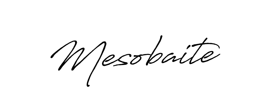 Use a signature maker to create a handwritten signature online. With this signature software, you can design (Antro_Vectra_Bolder) your own signature for name Mesobaite. Mesobaite signature style 7 images and pictures png