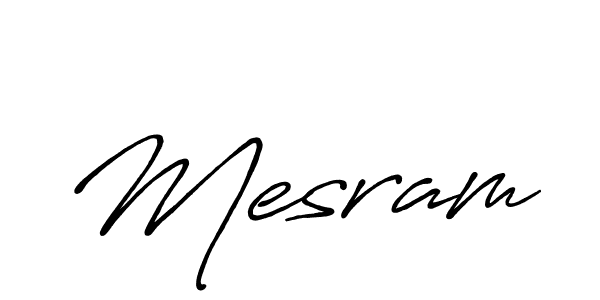 if you are searching for the best signature style for your name Mesram. so please give up your signature search. here we have designed multiple signature styles  using Antro_Vectra_Bolder. Mesram signature style 7 images and pictures png