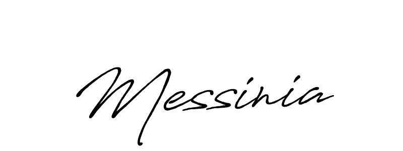 How to make Messinia name signature. Use Antro_Vectra_Bolder style for creating short signs online. This is the latest handwritten sign. Messinia signature style 7 images and pictures png