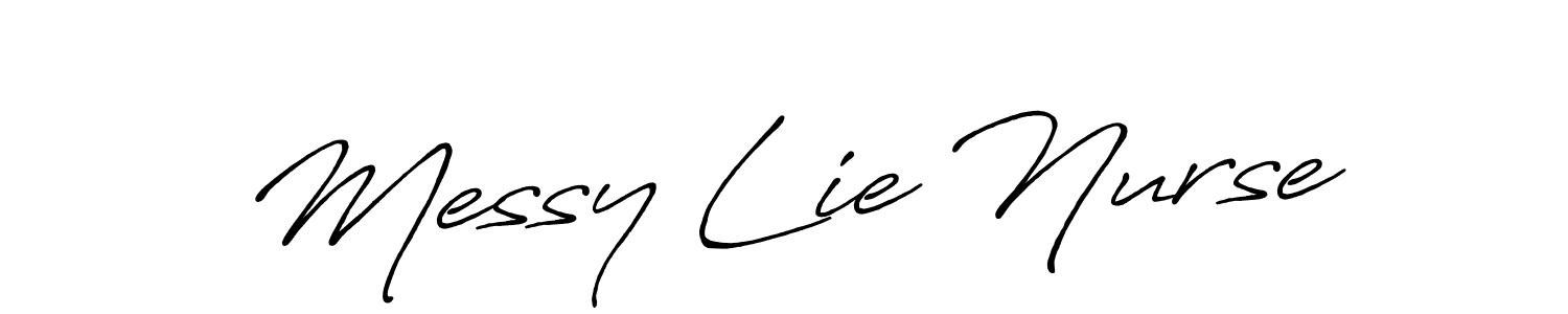 Similarly Antro_Vectra_Bolder is the best handwritten signature design. Signature creator online .You can use it as an online autograph creator for name Messy Lie Nurse. Messy Lie Nurse signature style 7 images and pictures png