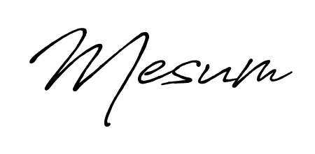 Get inspired by this graceful Antro_Vectra_Bolder signature style for name Mesum. Smooth loops and balanced proportions for everyday use. Mesum signature style 7 images and pictures png