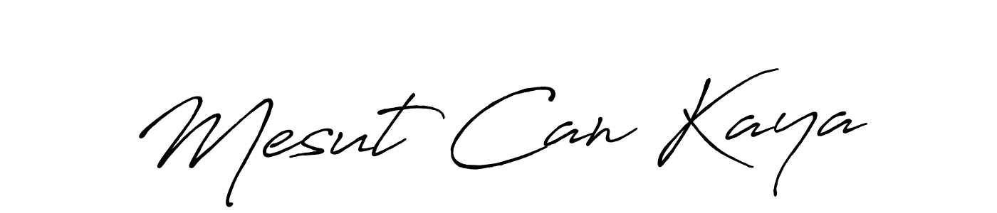 Make a beautiful signature design for name Mesut Can Kaya. With this signature (Antro_Vectra_Bolder) style, you can create a handwritten signature for free. Mesut Can Kaya signature style 7 images and pictures png