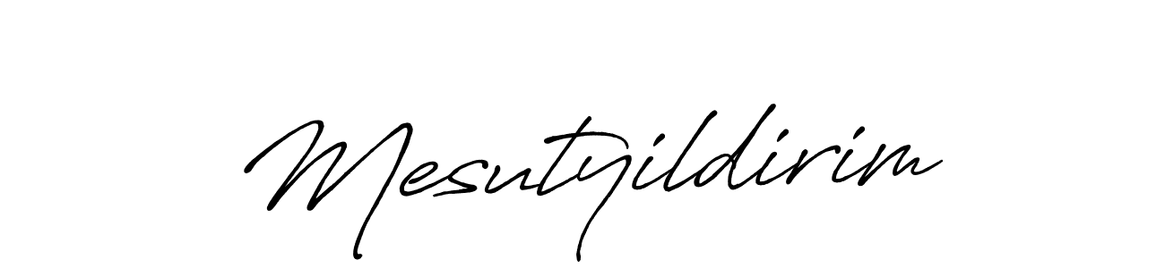 How to make Mesutyildirim name signature. Use Antro_Vectra_Bolder style for creating short signs online. This is the latest handwritten sign. Mesutyildirim signature style 7 images and pictures png