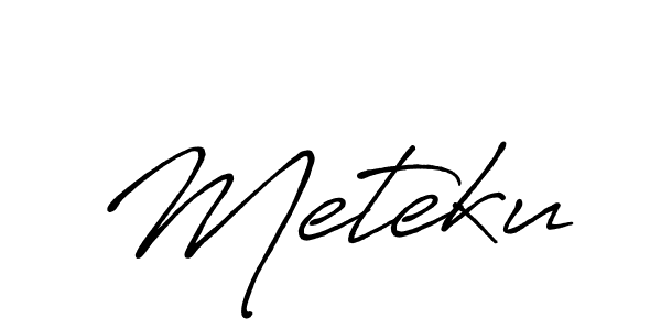 It looks lik you need a new signature style for name Meteku. Design unique handwritten (Antro_Vectra_Bolder) signature with our free signature maker in just a few clicks. Meteku signature style 7 images and pictures png