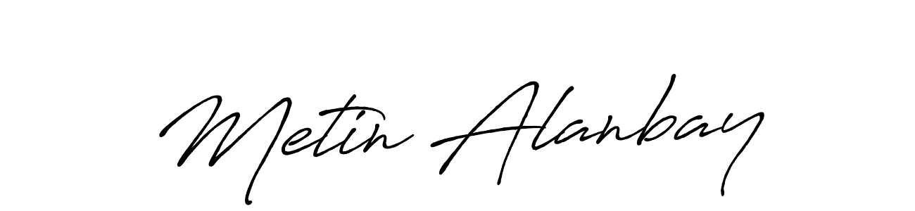 You can use this online signature creator to create a handwritten signature for the name Metin Alanbay. This is the best online autograph maker. Metin Alanbay signature style 7 images and pictures png