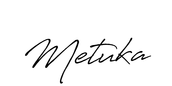 It looks lik you need a new signature style for name Metuka. Design unique handwritten (Antro_Vectra_Bolder) signature with our free signature maker in just a few clicks. Metuka signature style 7 images and pictures png