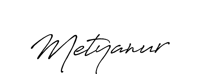 Design your own signature with our free online signature maker. With this signature software, you can create a handwritten (Antro_Vectra_Bolder) signature for name Metyanur. Metyanur signature style 7 images and pictures png