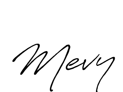 Also we have Mevy name is the best signature style. Create professional handwritten signature collection using Antro_Vectra_Bolder autograph style. Mevy signature style 7 images and pictures png