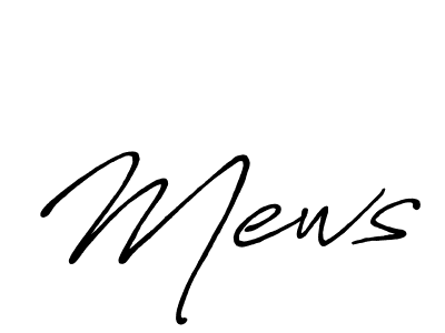 How to Draw Mews signature style? Antro_Vectra_Bolder is a latest design signature styles for name Mews. Mews signature style 7 images and pictures png