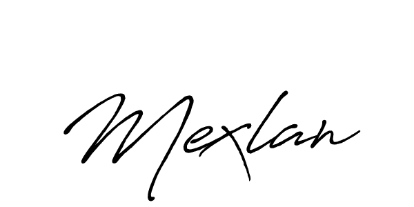 Mexlan stylish signature style. Best Handwritten Sign (Antro_Vectra_Bolder) for my name. Handwritten Signature Collection Ideas for my name Mexlan. Mexlan signature style 7 images and pictures png