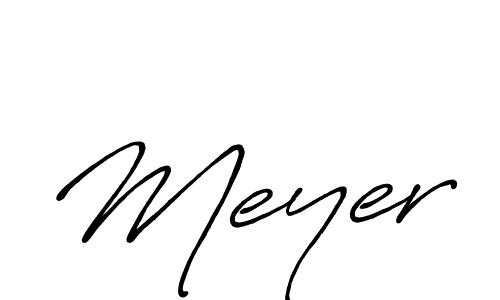 Create a beautiful signature design for name Meyer. With this signature (Antro_Vectra_Bolder) fonts, you can make a handwritten signature for free. Meyer signature style 7 images and pictures png