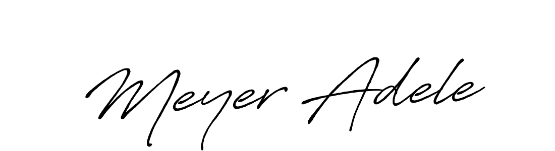 Similarly Antro_Vectra_Bolder is the best handwritten signature design. Signature creator online .You can use it as an online autograph creator for name Meyer Adele. Meyer Adele signature style 7 images and pictures png