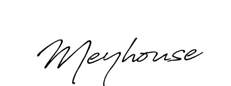 Create a beautiful signature design for name Meyhouse. With this signature (Antro_Vectra_Bolder) fonts, you can make a handwritten signature for free. Meyhouse signature style 7 images and pictures png