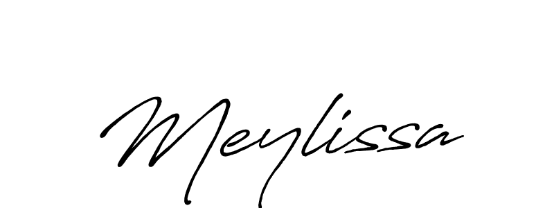 How to make Meylissa signature? Antro_Vectra_Bolder is a professional autograph style. Create handwritten signature for Meylissa name. Meylissa signature style 7 images and pictures png