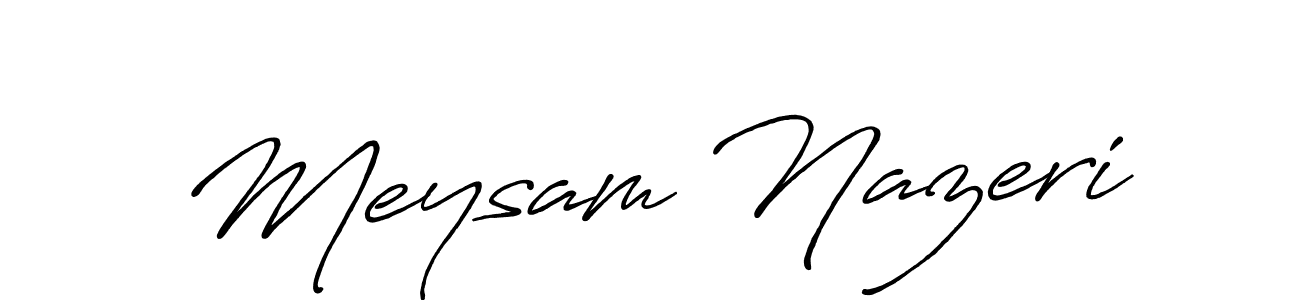 How to make Meysam Nazeri signature? Antro_Vectra_Bolder is a professional autograph style. Create handwritten signature for Meysam Nazeri name. Meysam Nazeri signature style 7 images and pictures png