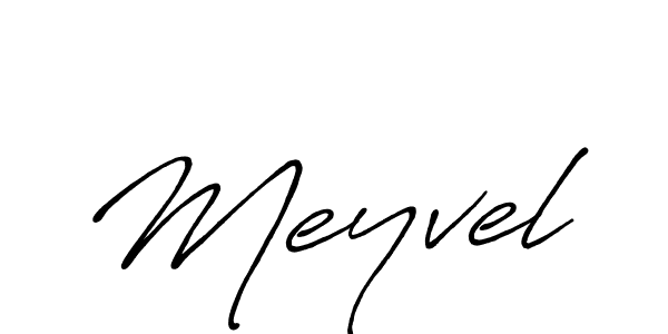 Use a signature maker to create a handwritten signature online. With this signature software, you can design (Antro_Vectra_Bolder) your own signature for name Meyvel. Meyvel signature style 7 images and pictures png