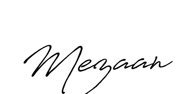 Make a beautiful signature design for name Mezaan. With this signature (Antro_Vectra_Bolder) style, you can create a handwritten signature for free. Mezaan signature style 7 images and pictures png