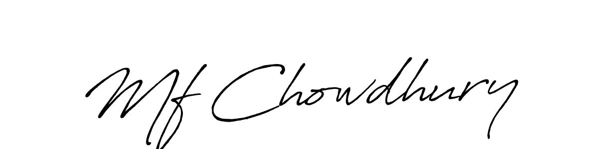 The best way (Antro_Vectra_Bolder) to make a short signature is to pick only two or three words in your name. The name Mf Chowdhury include a total of six letters. For converting this name. Mf Chowdhury signature style 7 images and pictures png