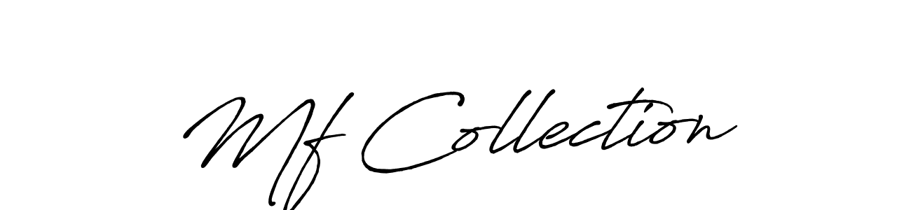 You should practise on your own different ways (Antro_Vectra_Bolder) to write your name (Mf Collection) in signature. don't let someone else do it for you. Mf Collection signature style 7 images and pictures png